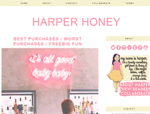 Tablet Screenshot of harperhoney.com